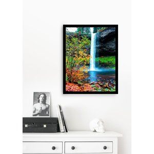 North Falls, Waterfalls, Oregon Waterfall Wall Art Design Poster Print Decor for